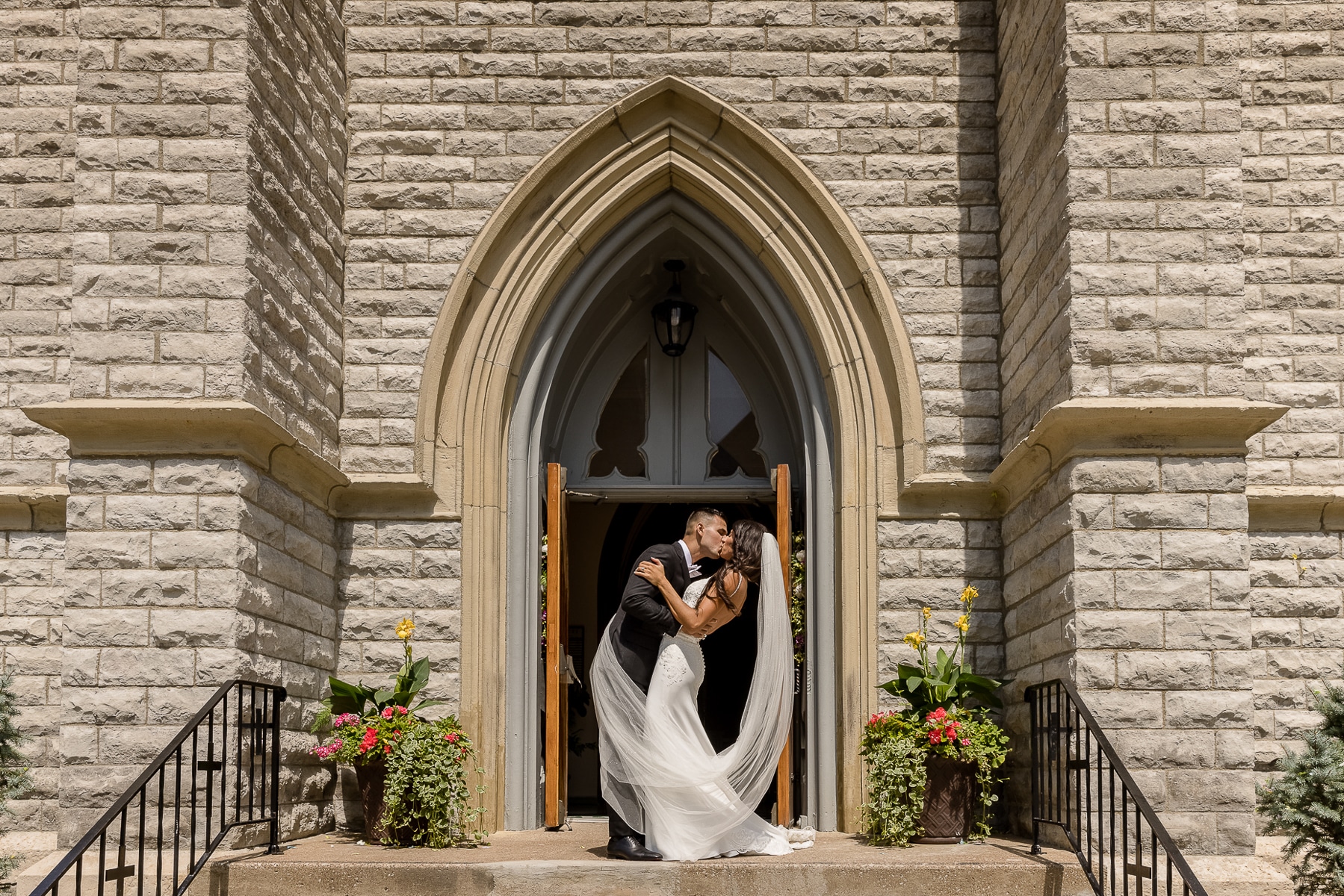 Celebrating Life - A Spectacular Summer Wedding Ceremony at St. Peter and Paul Catholic Church and Lyman Harbor | Sara + Nick